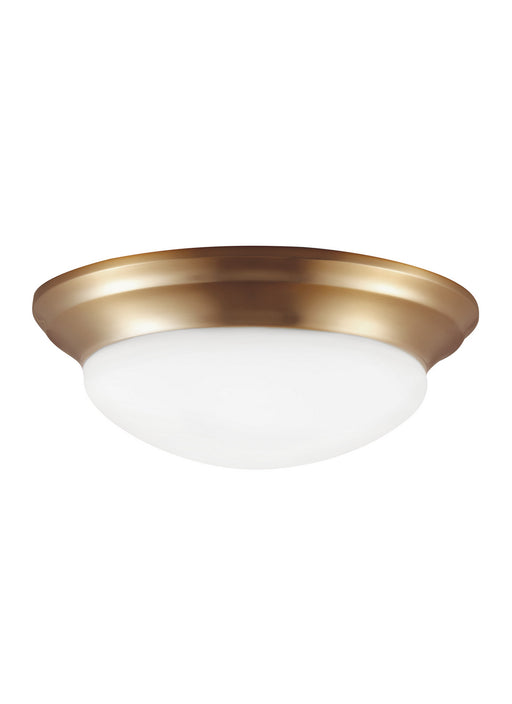 Myhouse Lighting Generation Lighting - 75434EN3-848 - One Light Flush Mount - Nash - Satin Brass