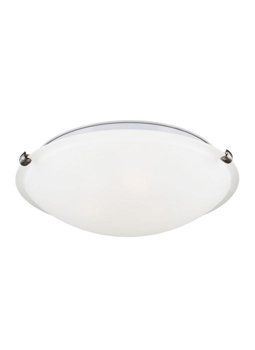 Myhouse Lighting Generation Lighting - 7543503EN3-962 - Three Light Flush Mount - Clip Ceiling Flush Mount - Brushed Nickel