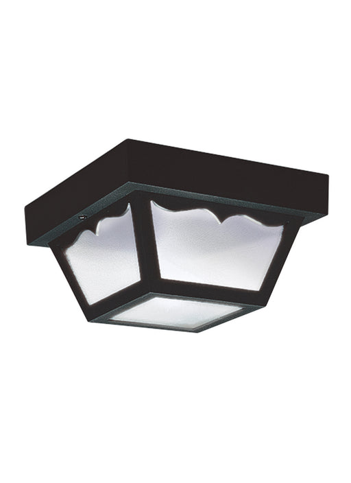 Myhouse Lighting Generation Lighting - 7567EN3-32 - One Light Outdoor Flush Mount - Outdoor Ceiling - Black