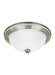 Myhouse Lighting Generation Lighting - 77063EN3-962 - One Light Flush Mount - Geary - Brushed Nickel