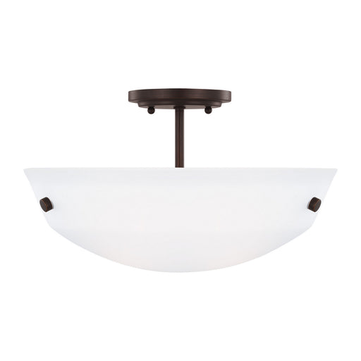 Myhouse Lighting Generation Lighting - 7715202EN3-710 - Two Light Semi-Flush Convertible Pendant - Kerrville - Bronze