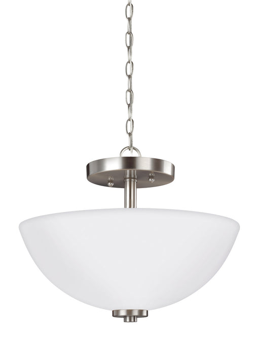 Myhouse Lighting Generation Lighting - 77160-962 - Two Light Semi-Flush Convertible Pendant - Oslo - Brushed Nickel