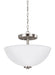 Myhouse Lighting Generation Lighting - 77160-962 - Two Light Semi-Flush Convertible Pendant - Oslo - Brushed Nickel