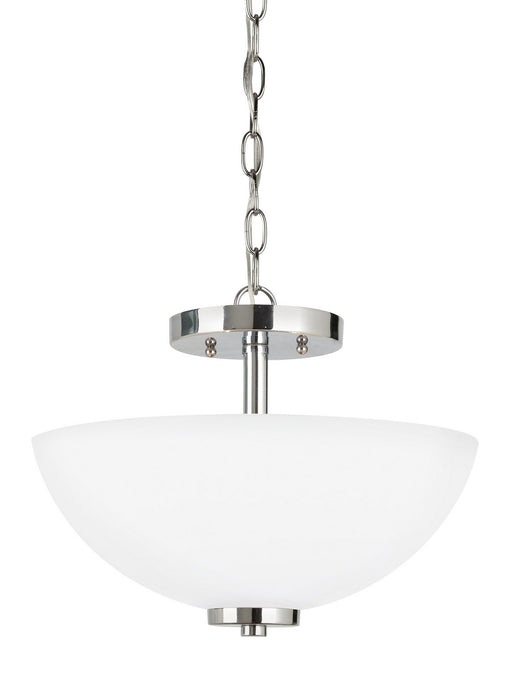 Myhouse Lighting Generation Lighting - 77160EN3-05 - Two Light Semi-Flush Convertible Pendant - Oslo - Chrome