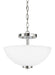 Myhouse Lighting Generation Lighting - 77160EN3-05 - Two Light Semi-Flush Convertible Pendant - Oslo - Chrome