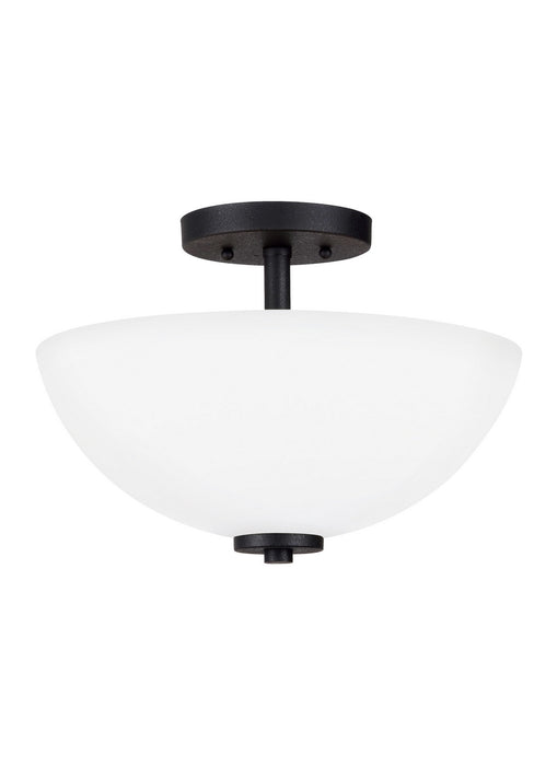 Myhouse Lighting Generation Lighting - 77160EN3-112 - Two Light Semi-Flush Convertible Pendant - Oslo - Midnight Black