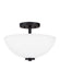 Myhouse Lighting Generation Lighting - 77160EN3-112 - Two Light Semi-Flush Convertible Pendant - Oslo - Midnight Black