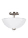 Myhouse Lighting Generation Lighting - 77160EN3-962 - Two Light Semi-Flush Convertible Pendant - Oslo - Brushed Nickel