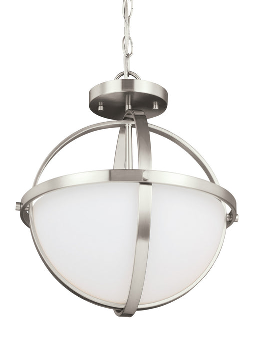 Myhouse Lighting Generation Lighting - 7724602EN3-962 - Two Light Semi-Flush Convertible Pendant - Alturas - Brushed Nickel