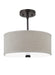 Myhouse Lighting Visual Comfort Studio - 77262EN3-710 - Two Light Semi-Flush Convertible Pendant - Dayna Shade Pendants - Bronze