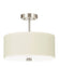 Myhouse Lighting Visual Comfort Studio - 77262EN3-962 - Two Light Semi-Flush Convertible Pendant - Dayna Shade Pendants - Brushed Nickel