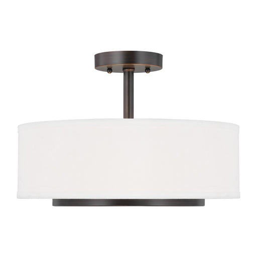 Myhouse Lighting Generation Lighting - 7728002-710 - Two Light Semi-Flush Convertible Pendant - Nance - Bronze