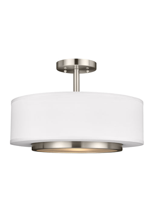 Myhouse Lighting Generation Lighting - 7728002-962 - Two Light Semi-Flush Convertible Pendant - Nance - Brushed Nickel