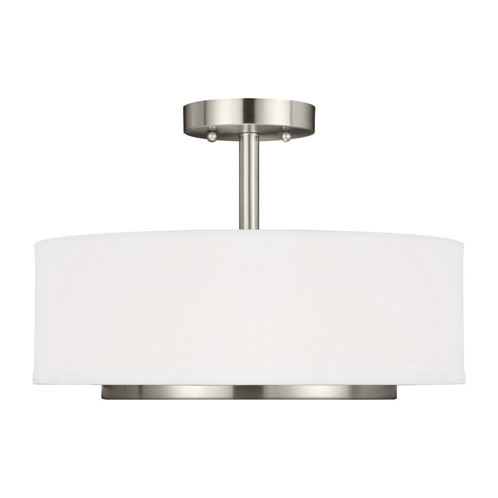 Myhouse Lighting Generation Lighting - 7728002-962 - Two Light Semi-Flush Convertible Pendant - Nance - Brushed Nickel