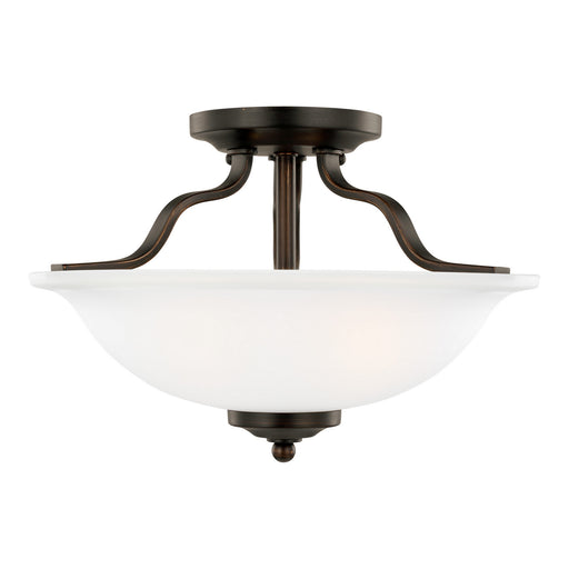 Myhouse Lighting Generation Lighting - 7739002-710 - Two Light Semi-Flush Mount - Emmons - Bronze