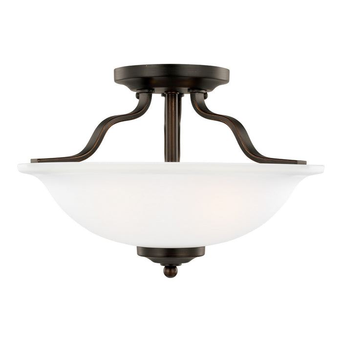 Myhouse Lighting Generation Lighting - 7739002-710 - Two Light Semi-Flush Mount - Emmons - Bronze