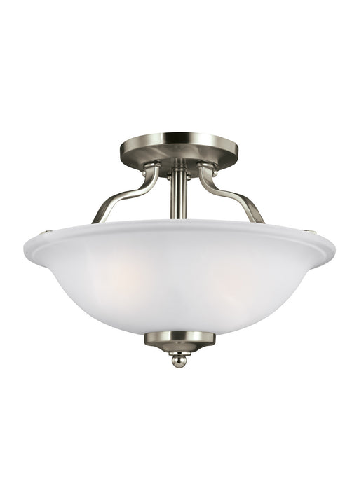 Myhouse Lighting Generation Lighting - 7739002-962 - Two Light Semi-Flush Mount - Emmons - Brushed Nickel