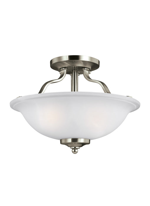 Myhouse Lighting Generation Lighting - 7739002EN3-962 - Two Light Semi-Flush Mount - Emmons - Brushed Nickel