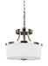 Myhouse Lighting Generation Lighting - 7739102-962 - Two Light Semi-Flush Convertible Pendant - Hettinger - Brushed Nickel