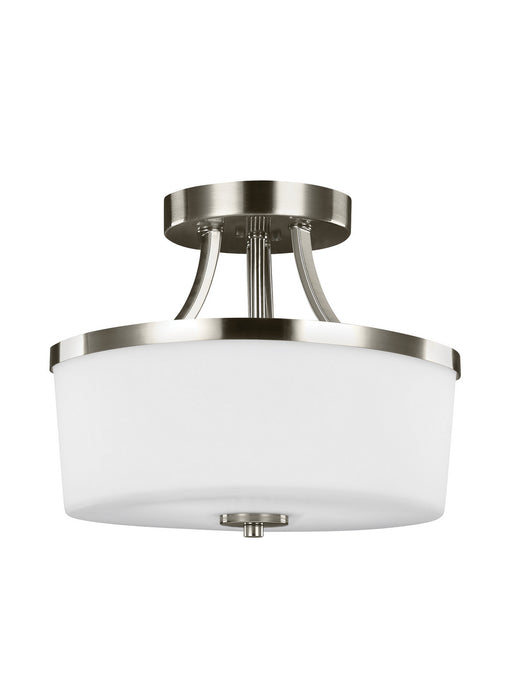 Myhouse Lighting Generation Lighting - 7739102EN3-962 - Two Light Semi-Flush Convertible Pendant - Hettinger - Brushed Nickel