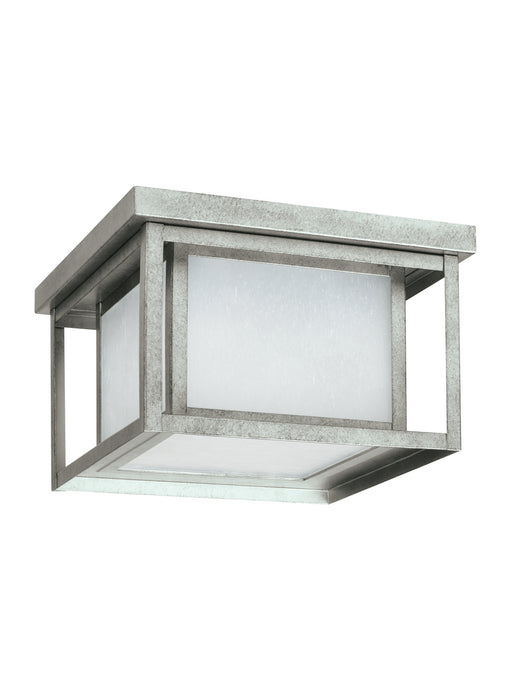 Myhouse Lighting Generation Lighting - 79039-57 - Two Light Outdoor Flush Mount - Hunnington - Weathered Pewter