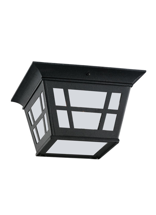 Myhouse Lighting Generation Lighting - 79131-12 - Two Light Outdoor Flush Mount - Herrington - Black