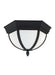 Myhouse Lighting Generation Lighting - 79136-12 - Two Light Outdoor Flush Mount - Wynfield - Black