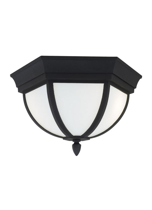 Myhouse Lighting Generation Lighting - 79136EN3-12 - Two Light Outdoor Flush Mount - Wynfield - Black