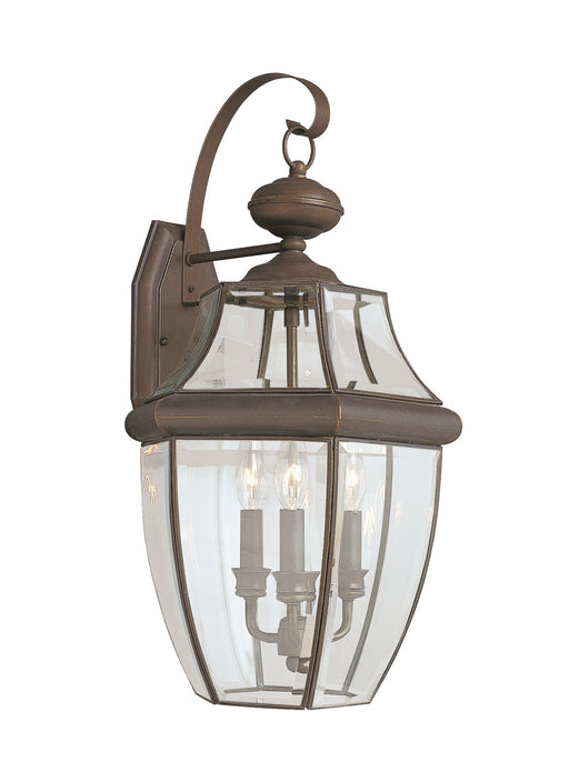 Myhouse Lighting Generation Lighting - 8040EN-71 - Three Light Outdoor Wall Lantern - Lancaster - Antique Bronze