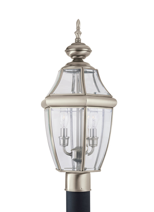 Myhouse Lighting Generation Lighting - 8229EN-965 - Two Light Outdoor Post Lantern - Lancaster - Antique Brushed Nickel