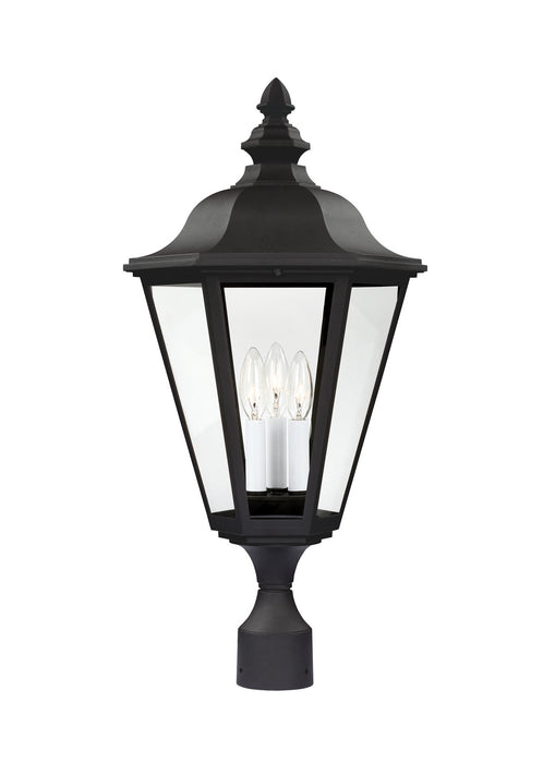 Myhouse Lighting Generation Lighting - 8231EN-12 - Three Light Outdoor Post Lantern - Brentwood - Black