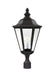 Myhouse Lighting Generation Lighting - 8231EN-12 - Three Light Outdoor Post Lantern - Brentwood - Black