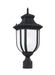 Myhouse Lighting Generation Lighting - 8236301EN3-12 - One Light Outdoor Post Lantern - Childress - Black