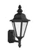 Myhouse Lighting Generation Lighting - 89824-12 - One Light Outdoor Wall Lantern - Brentwood - Black