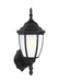 Myhouse Lighting Generation Lighting - 89940-12 - One Light Outdoor Wall Lantern - Bakersville - Black