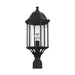 Myhouse Lighting Generation Lighting - 8238701-12 - One Light Outdoor Post Lantern - Sevier - Black