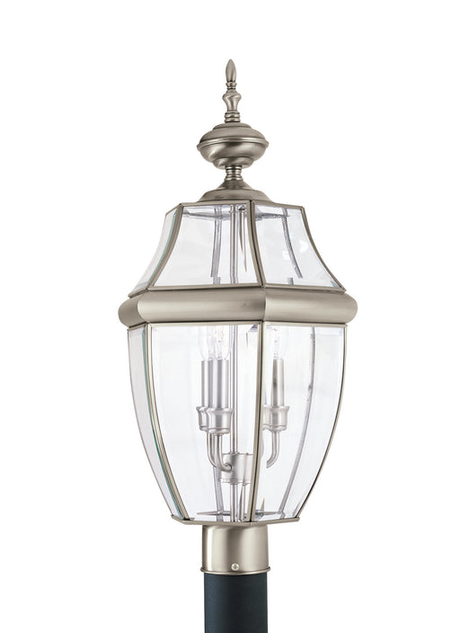 Myhouse Lighting Generation Lighting - 8239EN-965 - Three Light Outdoor Post Lantern - Lancaster - Antique Brushed Nickel