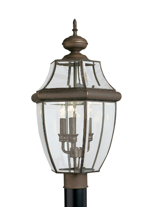 Myhouse Lighting Generation Lighting - 8239EN-71 - Three Light Outdoor Post Lantern - Lancaster - Antique Bronze