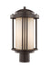 Myhouse Lighting Generation Lighting - 8247901EN3-71 - One Light Outdoor Post Lantern - Crowell - Antique Bronze