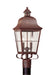 Myhouse Lighting Generation Lighting - 8262EN-44 - Two Light Outdoor Post Lantern - Chatham - Weathered Copper