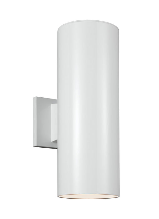 Myhouse Lighting Visual Comfort Studio - 8313802EN3-15 - Two Light Outdoor Wall Lantern - Outdoor Cylinders - White