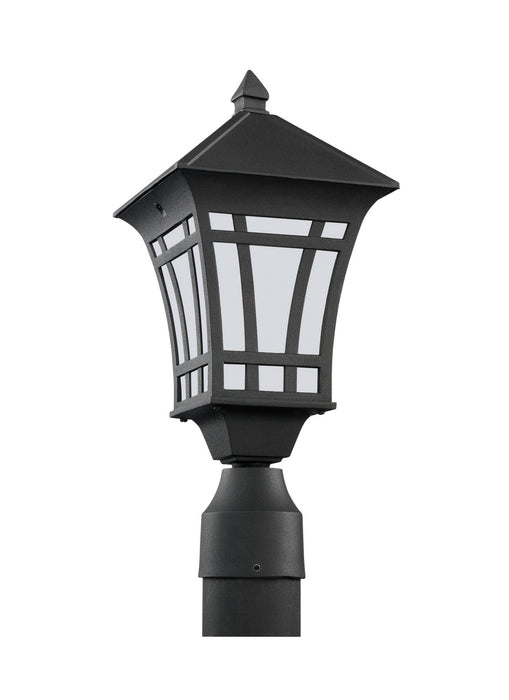 Myhouse Lighting Generation Lighting - 89231EN3-12 - One Light Outdoor Post Lantern - Herrington - Black