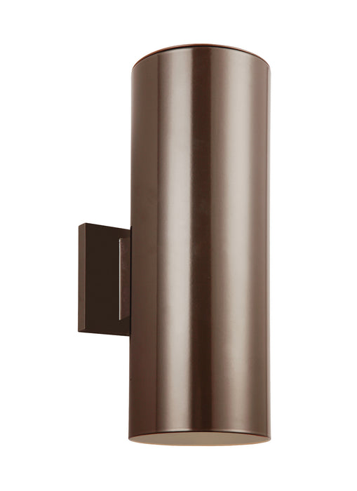 Myhouse Lighting Visual Comfort Studio - 8313902EN3-10 - Two Light Outdoor Wall Lantern - Outdoor Cylinders - Bronze