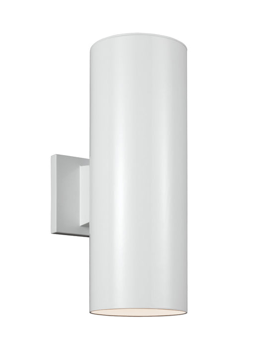 Myhouse Lighting Visual Comfort Studio - 8313902EN3-15 - Two Light Outdoor Wall Lantern - Outdoor Cylinders - White