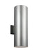 Myhouse Lighting Visual Comfort Studio - 8313902EN3-753 - Two Light Outdoor Wall Lantern - Outdoor Cylinders - Painted Brushed Nickel