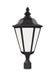 Myhouse Lighting Generation Lighting - 89025-12 - One Light Outdoor Post Lantern - Brentwood - Black