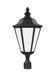 Myhouse Lighting Generation Lighting - 89025EN3-12 - One Light Outdoor Post Lantern - Brentwood - Black