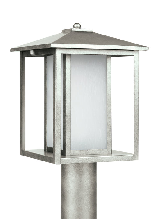 Myhouse Lighting Generation Lighting - 89129-57 - One Light Outdoor Post Lantern - Hunnington - Weathered Pewter