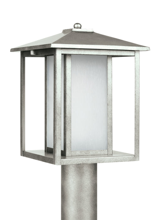 Myhouse Lighting Generation Lighting - 89129EN3-57 - One Light Outdoor Post Lantern - Hunnington - Weathered Pewter