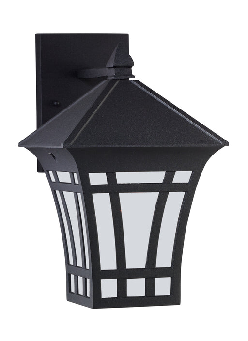 Myhouse Lighting Generation Lighting - 89132-12 - One Light Outdoor Wall Lantern - Herrington - Black